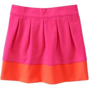 Gymboree Valentine's Day Colorblock Skirt Orange Size 8 10 12 MSRP $27 NWT  - Picture 1 of 1
