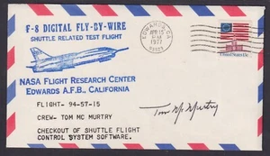 Tom McMurtry, NASA test pilot Flight Research Center, signed Test Flight cover - Picture 1 of 1