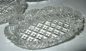 American Brilliant Cut Glass Dishes Never Used