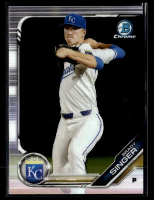 2019 Bowman #BCP-110 Brady Singer Chrome Prospects Card Kansas City Royals - Image 1 of 2