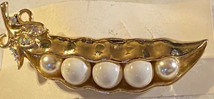 Perle Erbsenschote Brosche Anstecknadel & Anhänger Strass & Edelsteine bunt wunderschön 002-060 - Bild 1 von 13