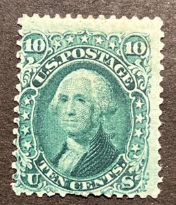 Travelstamps: US Stamps Scott #68 - 10 Cent Washington Mint OG H - Picture 1 of 5