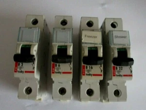 INTERRUPTORES AUTOMÁTICOS MCB DE UN SOLO POLO TENBY (LEGRAND) B3 B6 B10 B16 B20 B32 B40 6KA - Imagen 1 de 2