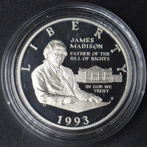 1993-S Proof Bill of Rights Modern Commemorative Half Dollar .50C COINGIANTS Cover