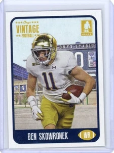 2021 Onyx Vintage RC #VFBS BEN SKOWRONEK Notre Dame LA Rams - Picture 1 of 2