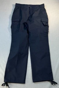 511 Tactical Cargo Pants 34 x 31 Adjustable Black Workwear Grunge tie Ankle - Picture 1 of 20