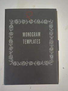 Vintage Sears Kenmore Sewing Machine Monogram Templates Set (26) - Picture 1 of 2
