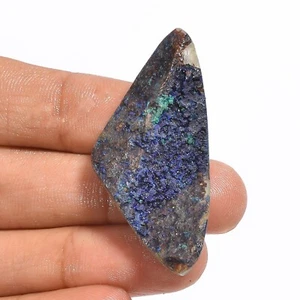 41.50 Cts Natural Azurite Malachite Fancy Druzy Loose Gemstone 45X22X7 mm - Picture 1 of 6