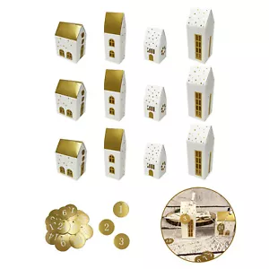 Adventskalender Häuschen Schachteln Zahlen Set 1 - 24 DIY Kalender Weihnachten - Bild 1 von 1