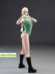 1/6 Cammy Girl Female Head+Body+Bodysuit+Boots Clothes For 12''Action Figure Toy - Picture 1 of 9