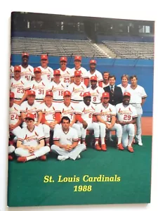 ANNUARIO BASEBALL ST LOUIS CARDINALS McGee Smith Carpenter Coleman Worrell 1988 - Foto 1 di 10