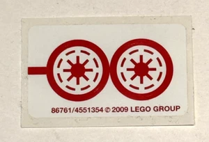 Lego Sticker Sheet for 8037 Anakin's Y-wing Starfighter, New & 100% Genuine - Picture 1 of 1