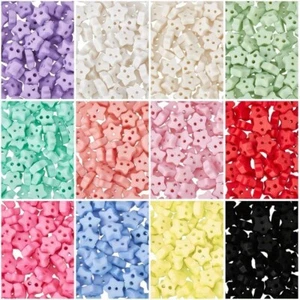 1Box 240Pcs 12 Colors 2-Hole Frosted Mini Resin Buttons Sets for BJD Clothes - Picture 1 of 6