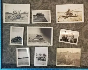 VINTAGE NORMANDY JULY 1944 WW2 ERA LOT OF 9 PICTURES   94B - Picture 1 of 11
