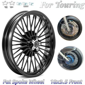 Fat Spoke 18x3.5 Front Wheel Rim for Harley Touring 00-07 FLHT FLHX Road Glide - Bild 1 von 8