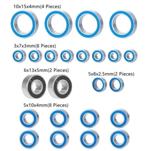 Kit de 24 rodamientos de bolas sellados para buggy todoterreno RC 1/10 Team Associated B6.1 - Imagen 1 de 6