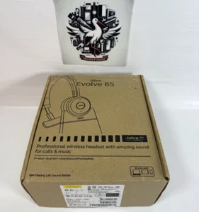Jabra Evolve 65 SE MS Casque Sans Fil Pro Microsoft Teams Bluetooth 4.0 +Micro ! - Photo 1/5