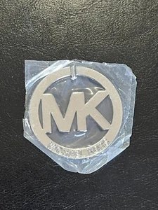 New Michael Kors Silver Detached MK Logo Keychain Purse Charm/Hanger Key Fob - Picture 1 of 4