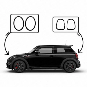 MINI F56 Cooper S SD SE JCW Faro di ricambio pianoforte nero e finiture posteriori - Foto 1 di 6