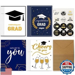 ChicQuench Graduation Cards 2025, Congratulations Grad Card, 12 Pack Graduati - Picture 1 of 5