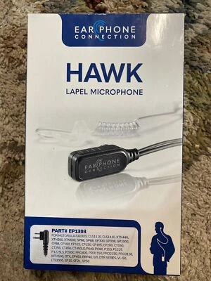 Ear Phone Connection Hawk Lapel Mic - EP1303 - Image 1 of 2