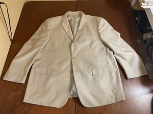 2024 GIORGIO FORELLI Brown Striped Full Suit 52R Super 150s Wool - Picture 1 of 8