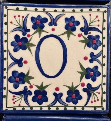 Azulejo Hacienda Estilo Talavera Amanecer Mexicano Dirección Casa Número 0 Nuevo con Etiquetas Foto 1 de 3