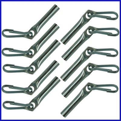 10 Seilendverschluss mit Simplexhaken für 8mm Expanderseil Planenseil Seil Haken - Bild 1 von 4