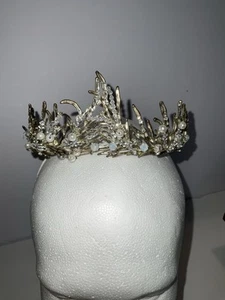 Kristall Perle Diadem Krone Strass Kopfschmuck Erwachsene - Bild 1 von 4