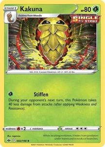 Pokemon Kakuna SWSH06: Chilling Reign 002/198 LP - Picture 1 of 1