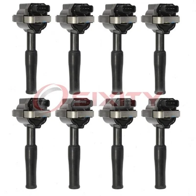 8 pc Hitachi Ignition Coils for 1998-2003 Jaguar Vanden Plas 4.0L V8 Spark ft - Image 1 of 4