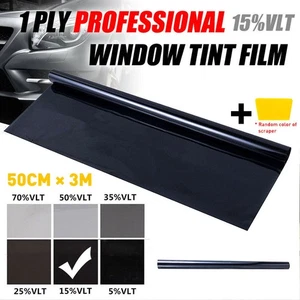 20'' X 10FT VLT 15% Black Car Glass Home Window TINT TINTING Film Roll TOP SALES - Picture 1 of 7
