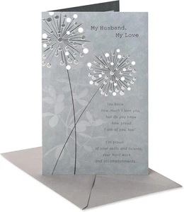 American Greetings Anniversary Card for Husband (Proud of the Man Dandelions - Picture 1 of 6