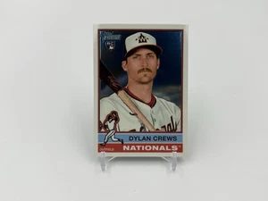 2025 Topps Heritage Dylan Crews RC Chrome #247 Nationals Rookie - Picture 1 of 2