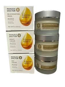 Manuka Doctor Rejuvenating Cream Honey Age Defying & Hydrating Bundle Set Day - Picture 1 of 7