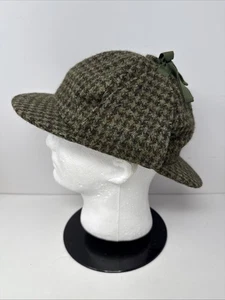 Vtg Hats Of Ireland Deerstalker Hat/Cap, Sherlock Holmes Style,Pure Wool ,Size L - Picture 1 of 8