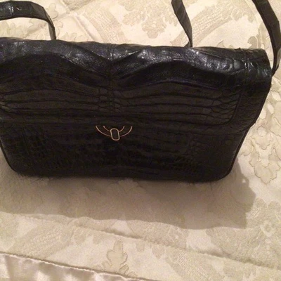 Magnifique, Sac Véritable Crocodile Noir  - Photo 1/4