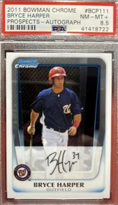 2011 Bowman Chrome - Prospects Autograph Bryce Harper #BCP111 (AU, RC) - Picture 1 of 4