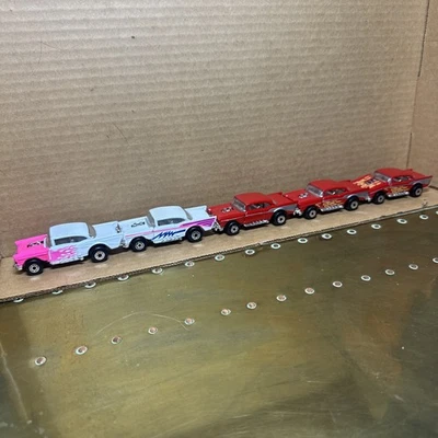 Lote De 5 Chevy Red Cherry Bomb 1979 Vintage Matchbox Superfast '57 Foto 1 de 4