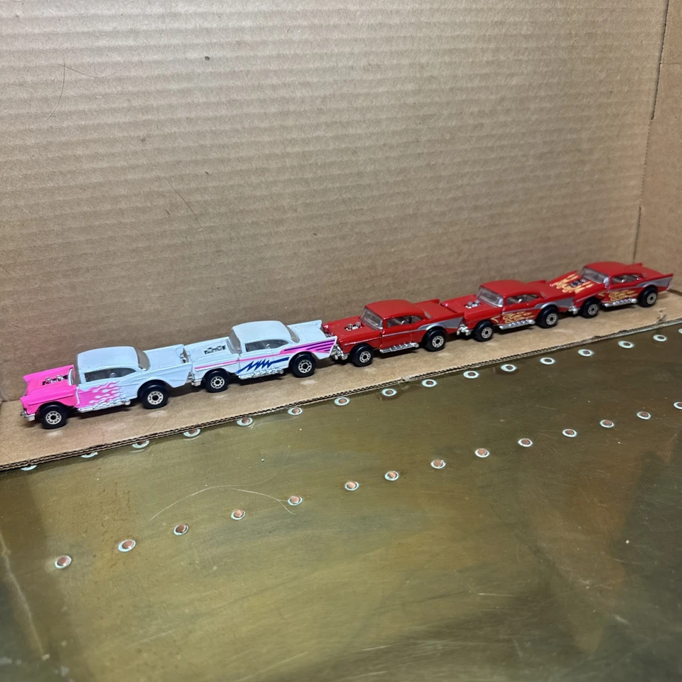 Vintage Matchbox Superfast  '57 Chevy Red Cherry Bomb 1979 Lot Of 5 - Image 1 of 4