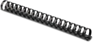 Kunststoff Kamm Bindung, 1 Zoll, 200 Blatt Kapazität, schwarz, 10 pro Packung (52383) - Bild 1 von 12