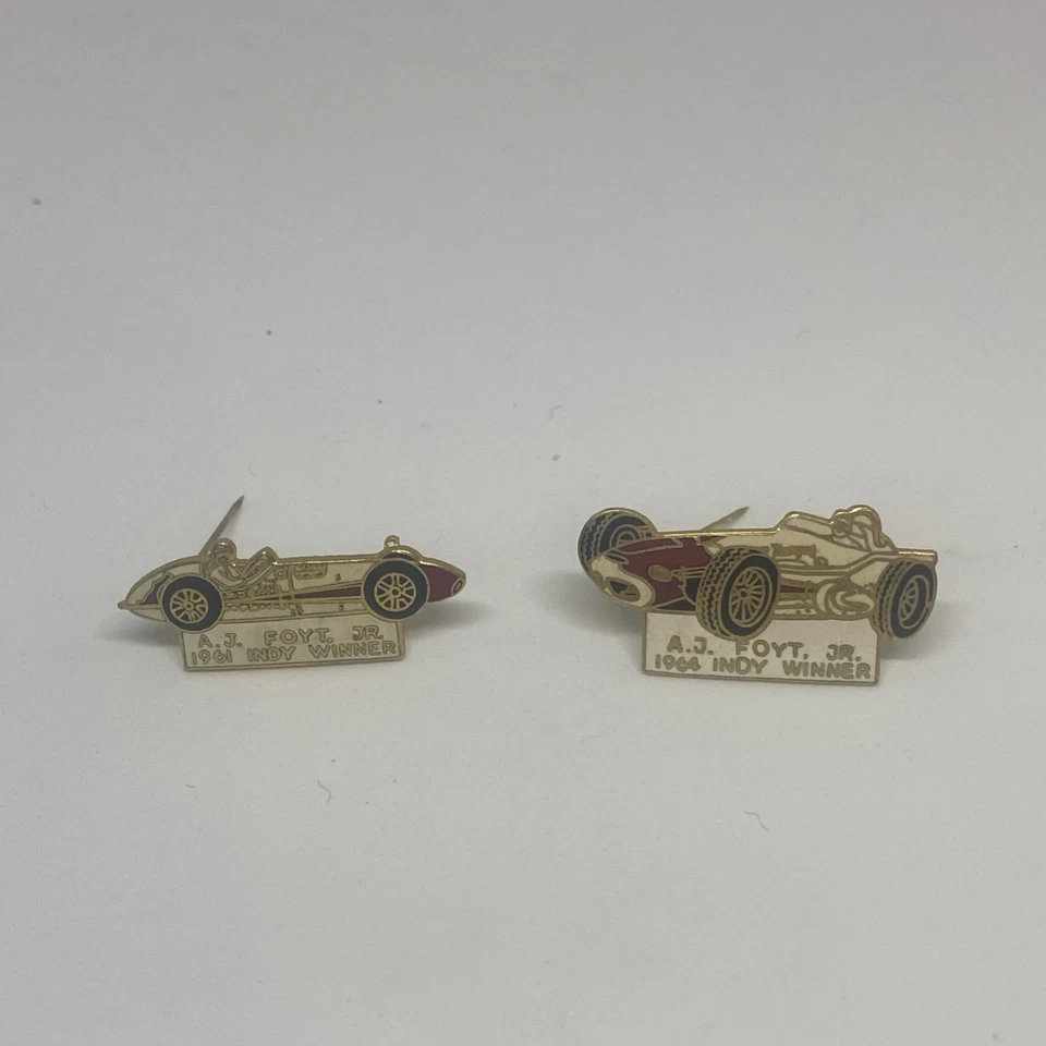 1961 &1964 A J Foyt Jr Indy Winner Lapel Pin - Image 1 of 1