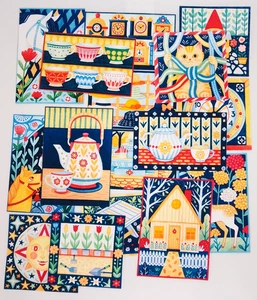 6 pegatinas/libros de recortes/artesanías/diarios de arte popular hechos a mano a elegir al azar - Imagen 1 de 6