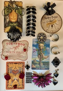 Trödel Posten Halloween Journal Zusammenstellung Schmuck Sammlerstück Ephemera Vintage NEU - Bild 1 von 7