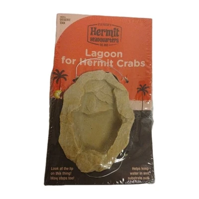 Fluker's Ermitaño Cuartel General Laguna para Ermitaños Cangrejos/Reptiles Pequeño Desierto Bronceado Foto 1 de 3