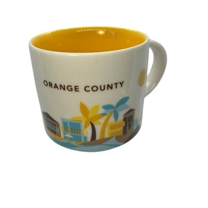 Starbucks 2015 You Are Here Collection Orange County Tasse Gelb Blau Braun 14 oz - Bild 1 von 8