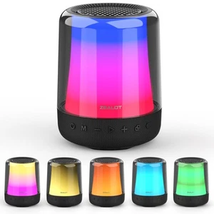 Portable Bluetooth Speaker with Lights, 24W Loud HD Stereo Sound,Wireless Spe... - Picture 1 of 2