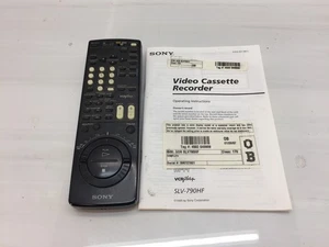 Mando a distancia Sony RMT-V161A y manual de operación original para SLV-790HF VCR Plus - Imagen 1 de 2