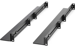 Universal 1U 19 Inch Server Rack Rails Adjustable Depth 24-36in Mount Kit New - Picture 1 of 10