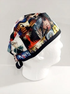 Totenkopfmütze, Doo Rag, Scrub Cap, OP-Mütze, Chemo Mütze, In This Moment - Bild 1 von 4